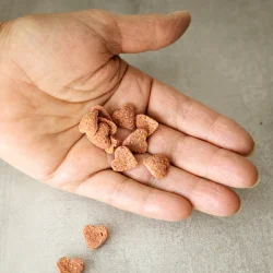 Hestegodbidder - Rdbede hjerter - 2 kg refill